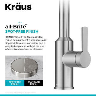 Oletto Touchless Sensor Pulldown Single Handle Kitchen Faucet, Spot Free Stainless Steel