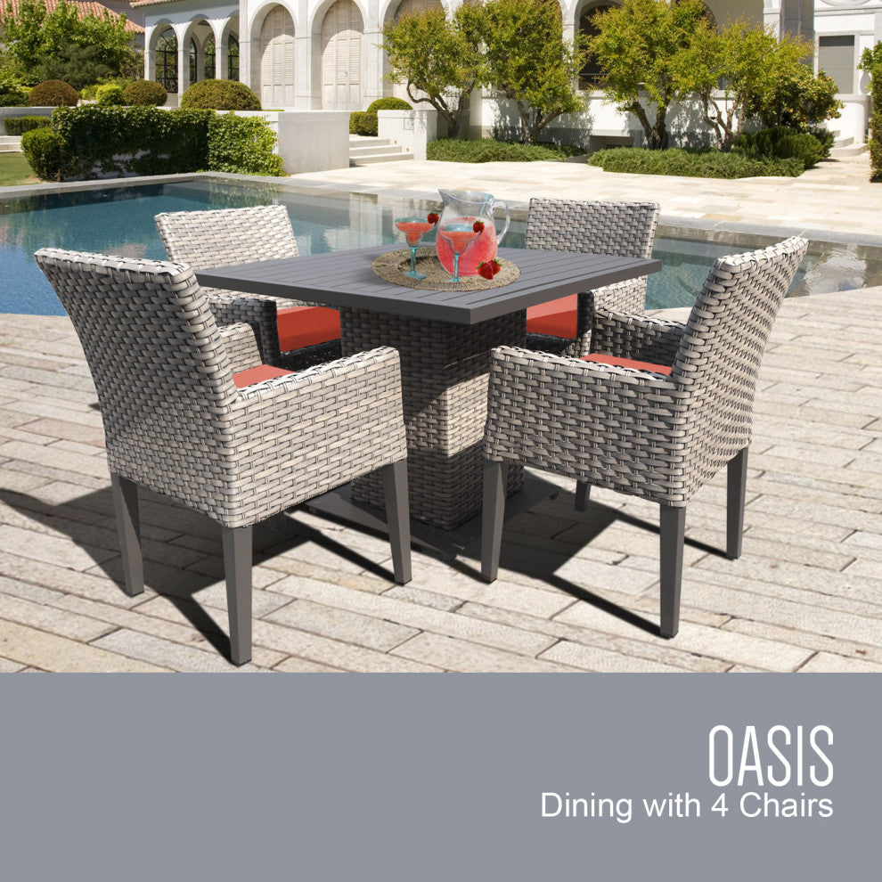 Oasis Square Dining Table with 4 Chairs