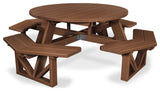 Polywood Park 53" Octagon Table, Teak
