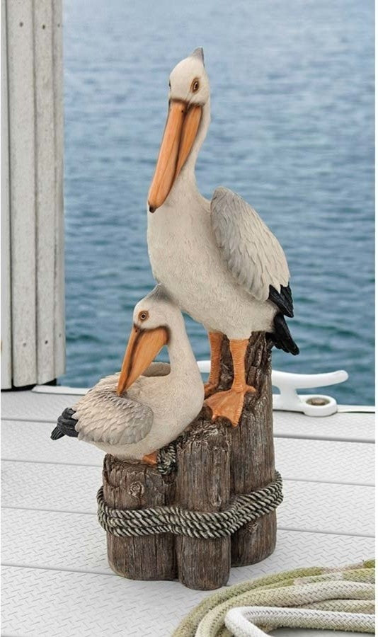 Oceans Perch Pelican Statue