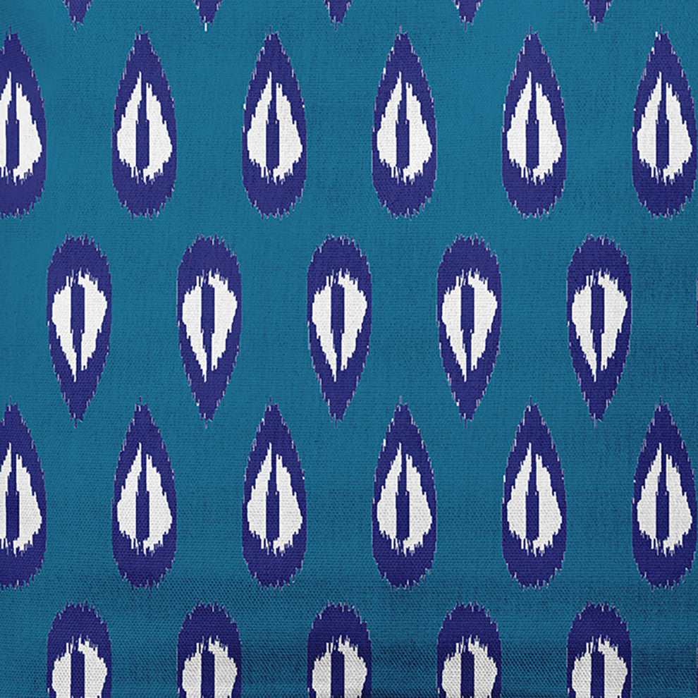 20" x 20" Ikat Tears Decorative Throw Pillow, Autumn Blue
