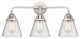 Small Cone Bath Vanity Light, Polished Chrome/Seedy