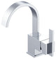 Sirius Single Handle Lavatory Faucet w/ Metal Touch Down Drain Chrome, Chrome