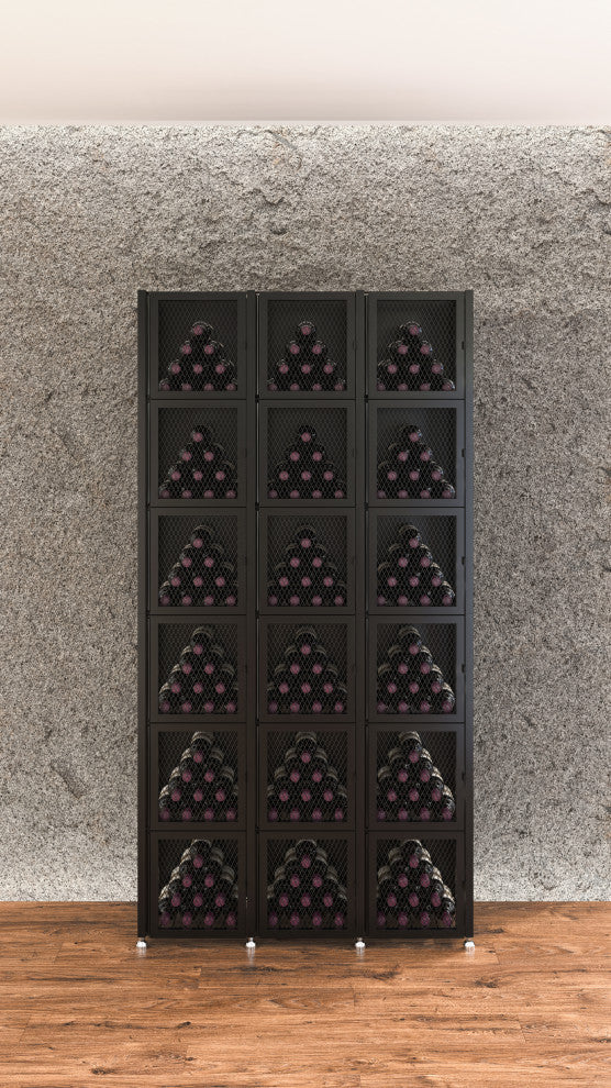 Case and Crate 6 | Metal Bottle Storage | Freestanding Wine Rack, 288 Bottles, Locker