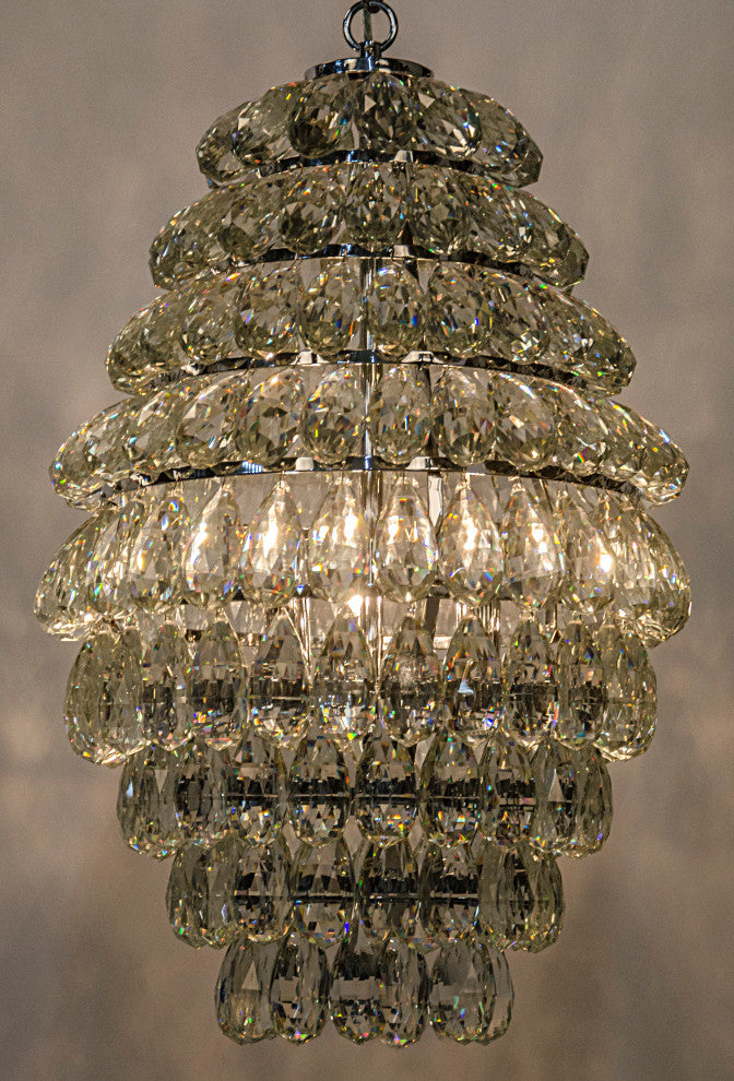 Illumination Chandelier, Chrome Finish and Glass