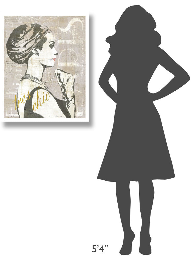 "Fashion Week Paris Screenprint III" Paper Print by Sue Schlabach, 24"x30"
