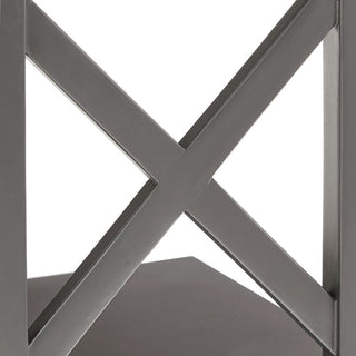 Jameson X-Frame 3-Shelf Bookcase, Grey