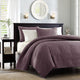 Madison Park Quebec Reversible Quilt Set, Purple