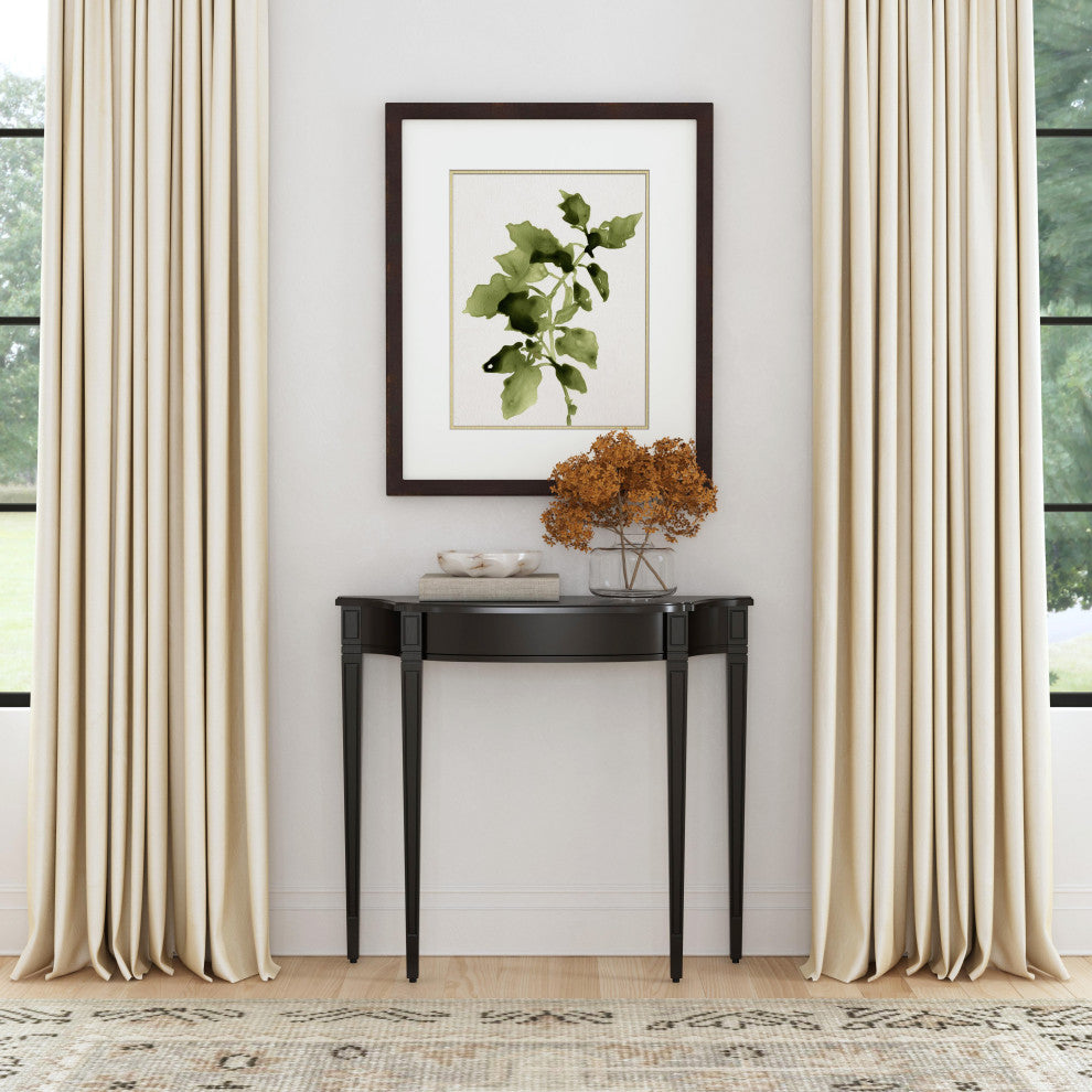 Chester Driftwood Console Table, Gray, Black