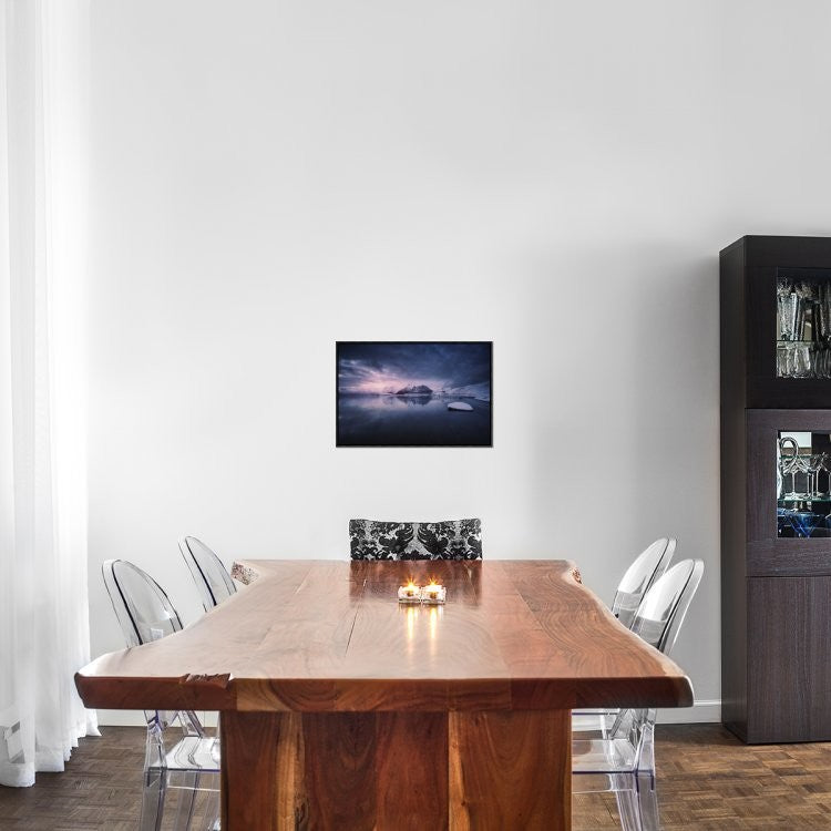 "Quiet Frost Light Ii" Framed Canvas Giclee by Juan Pablo De, 23x16"