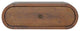 Wall Mounted Round Chestnut Nightsand
