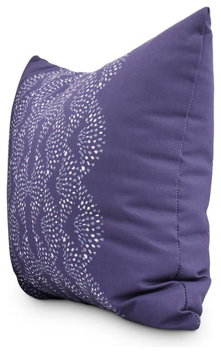 Dotted Focus 26" Purple Geometric Print Decorative Throw Pillow