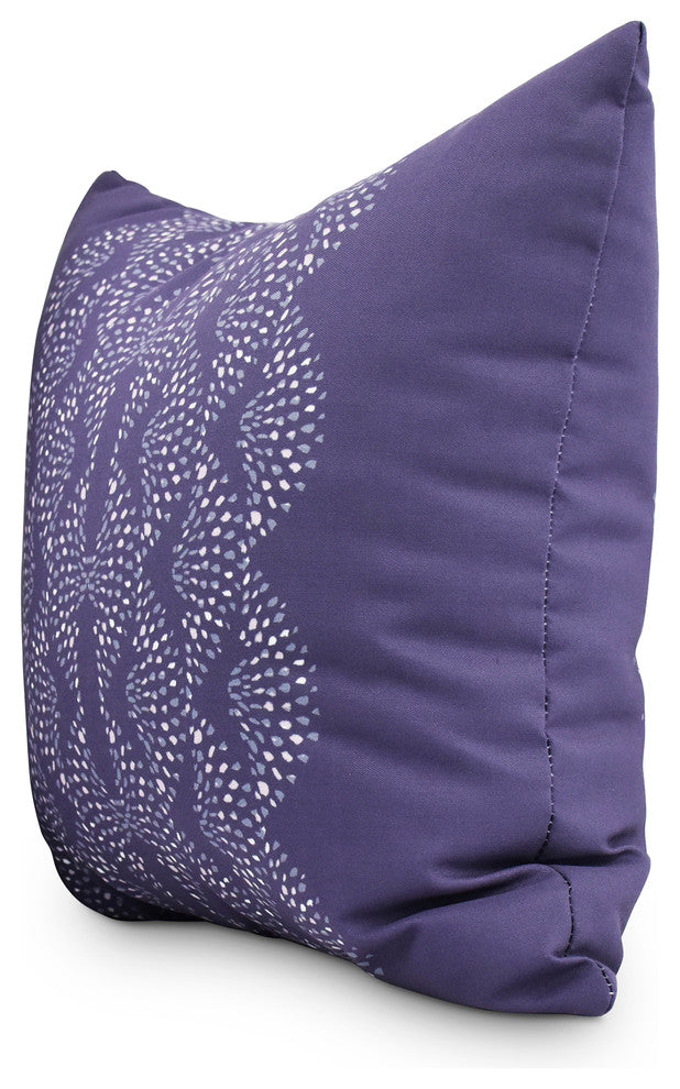 Dotted Focus 26" Purple Geometric Print Decorative Throw Pillow