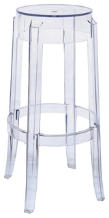 Averill Plastic Barstool with Clear Acrylic Seat and Legs