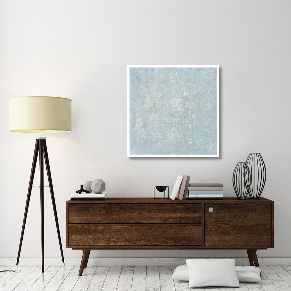 "Narcissus Orchid Cool Pattern I Blue" Paper Print by Cheri Blum, 38"x38"
