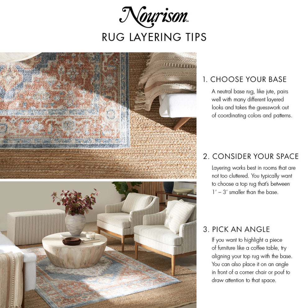 Nourison Essentials 5'' x 7'' Flame Modern Rug