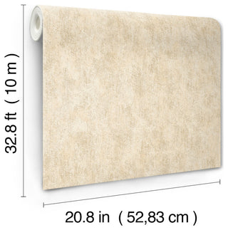 Gold on Silver Shimmering Patina Wallpaper