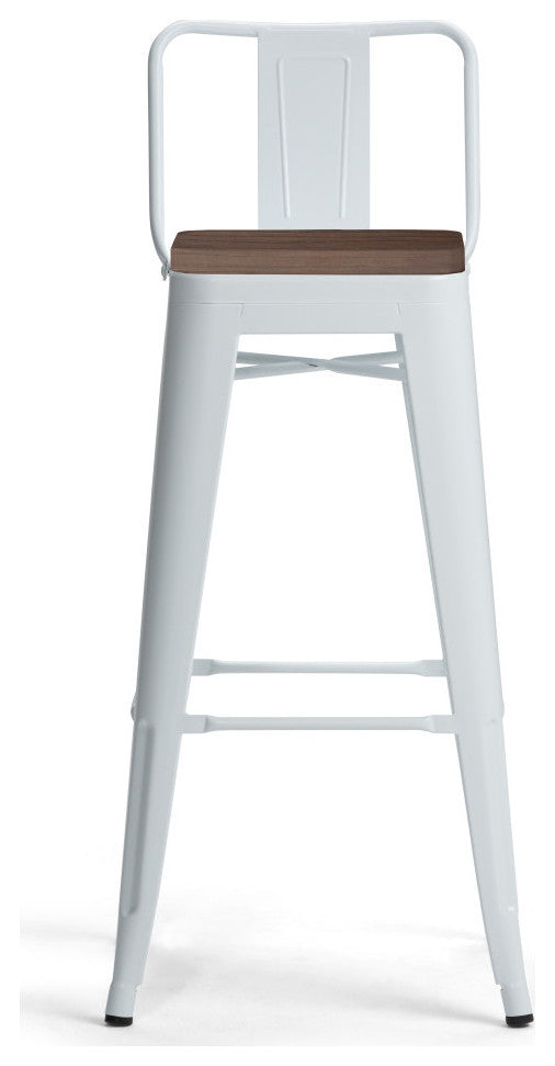 Rayne 30 inch Metal / Wood Bar Stool (Set of 2)
