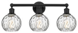 Innovations 616-3W-BK-G1215-6 3 Light Bath Vanity Light, Matte Black