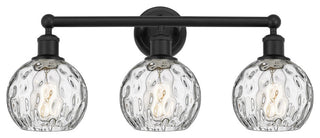 Innovations 616-3W-BK-G1215-6 3 Light Bath Vanity Light, Matte Black