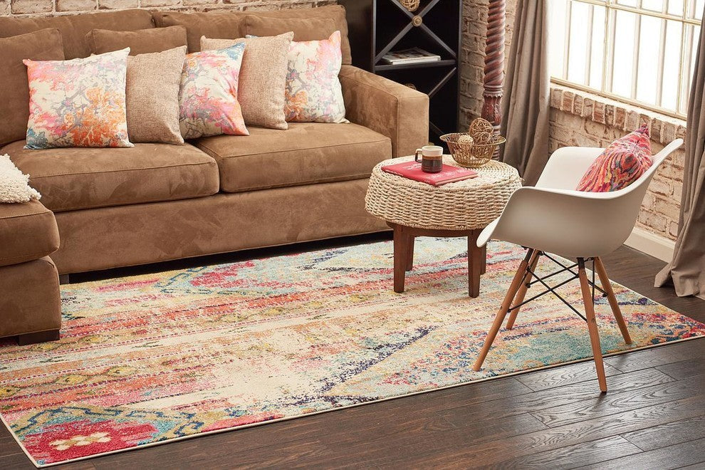 Unique Loom Multicolored Yosemite Sedona 6' 0 x 6' 0 Round Rug