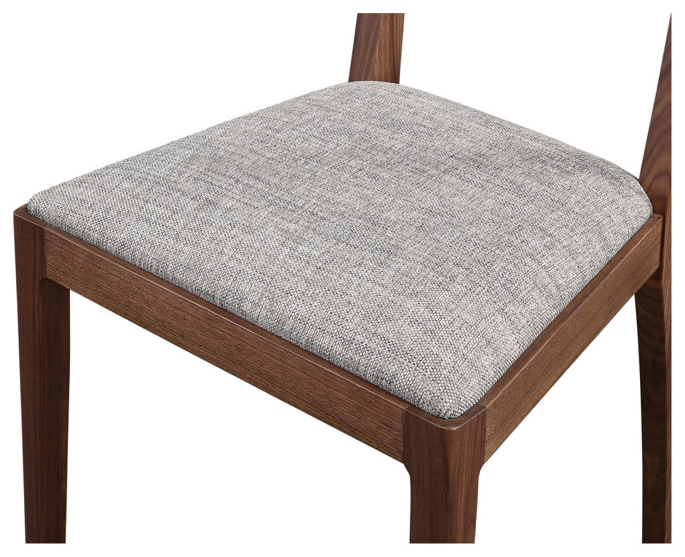 Scandinavian Leone Dining Chair Walnut M2 - Brown