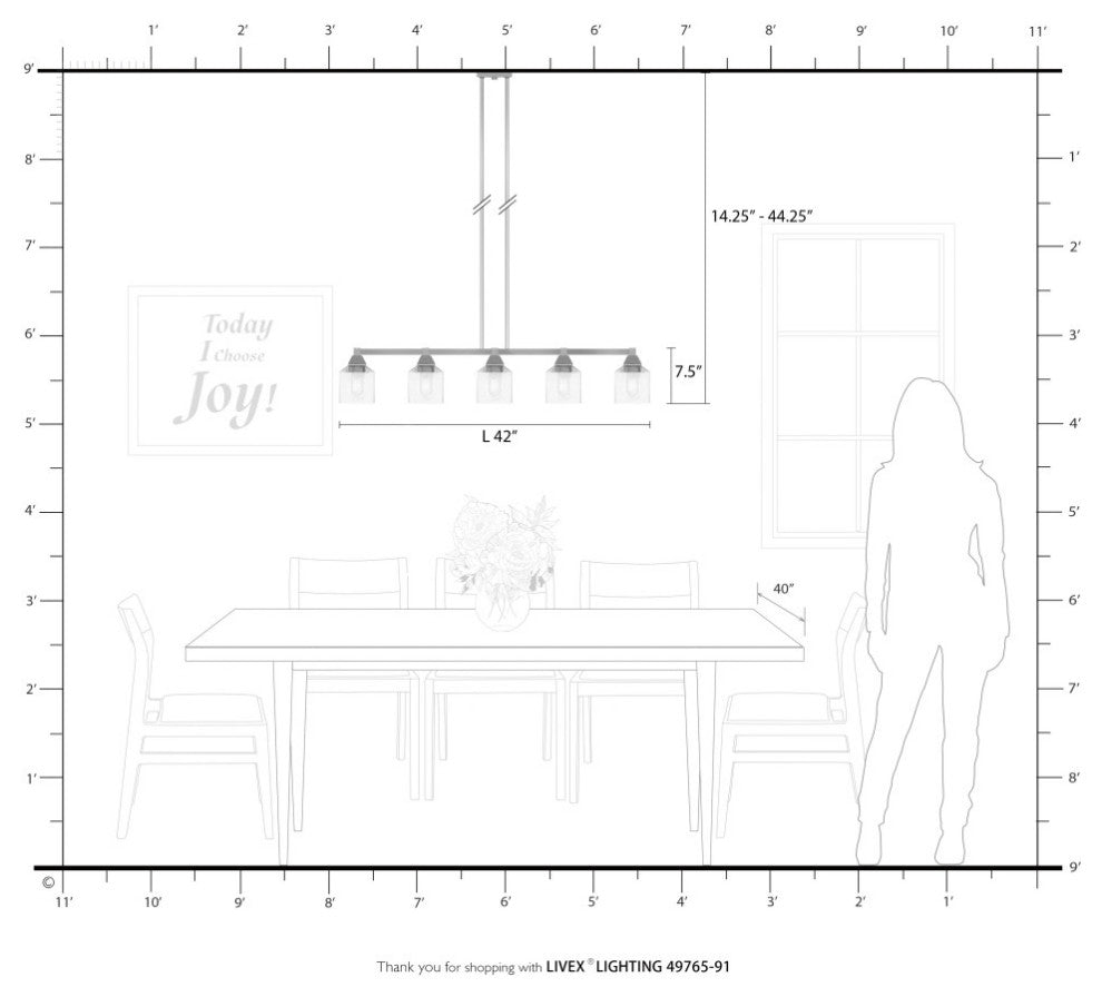 Aragon 5 Light Brushed Nickel Linear Chandelier