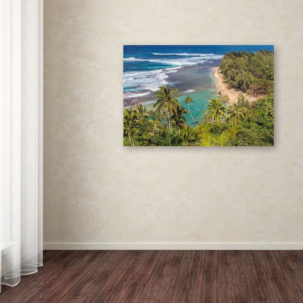 Pierre Leclerc 'Tropical Paradise' Canvas Art, 24x16