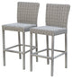 2 Coast Barstools with Back Vanilla Creme
