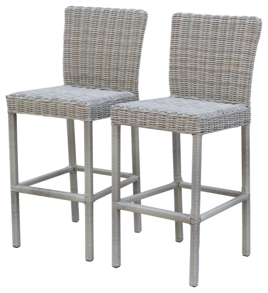 2 Coast Barstools with Back Vanilla Creme