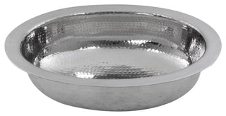 Nantucket Sinks OVS Hand Hammered Stainless Steel Oval Undermount Bath Sink