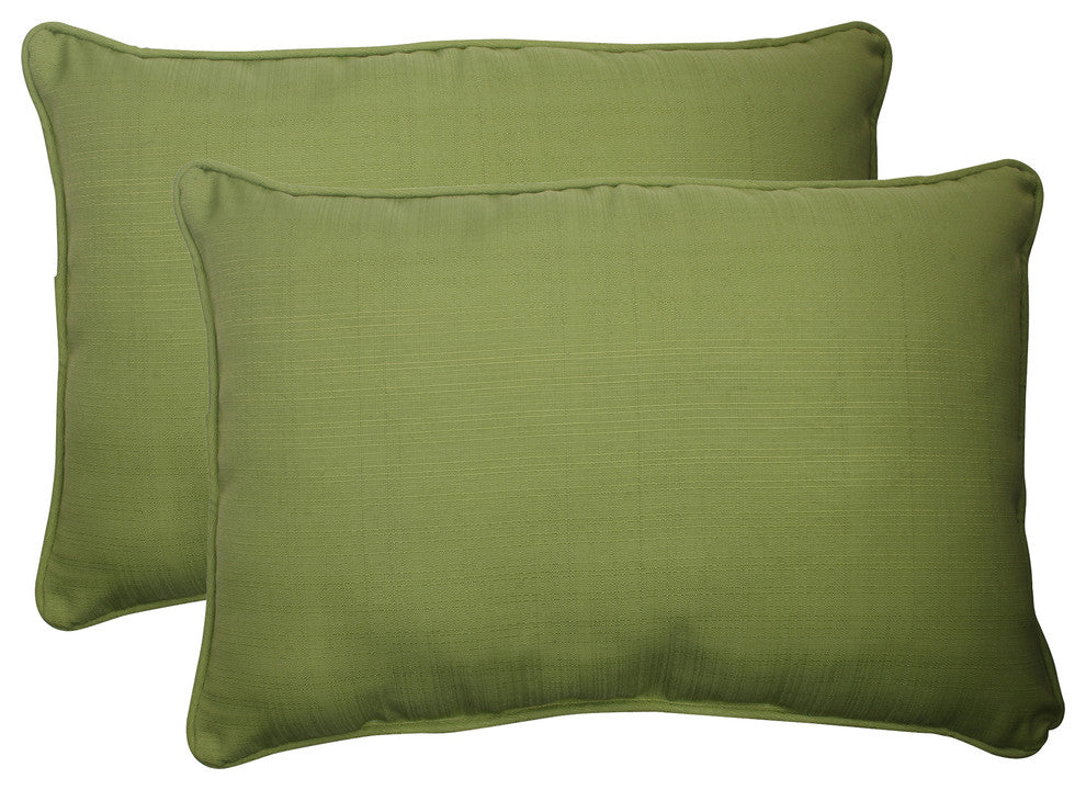 Forsyth Oversized Rectangle Throw Pillow, Set of 2, Green