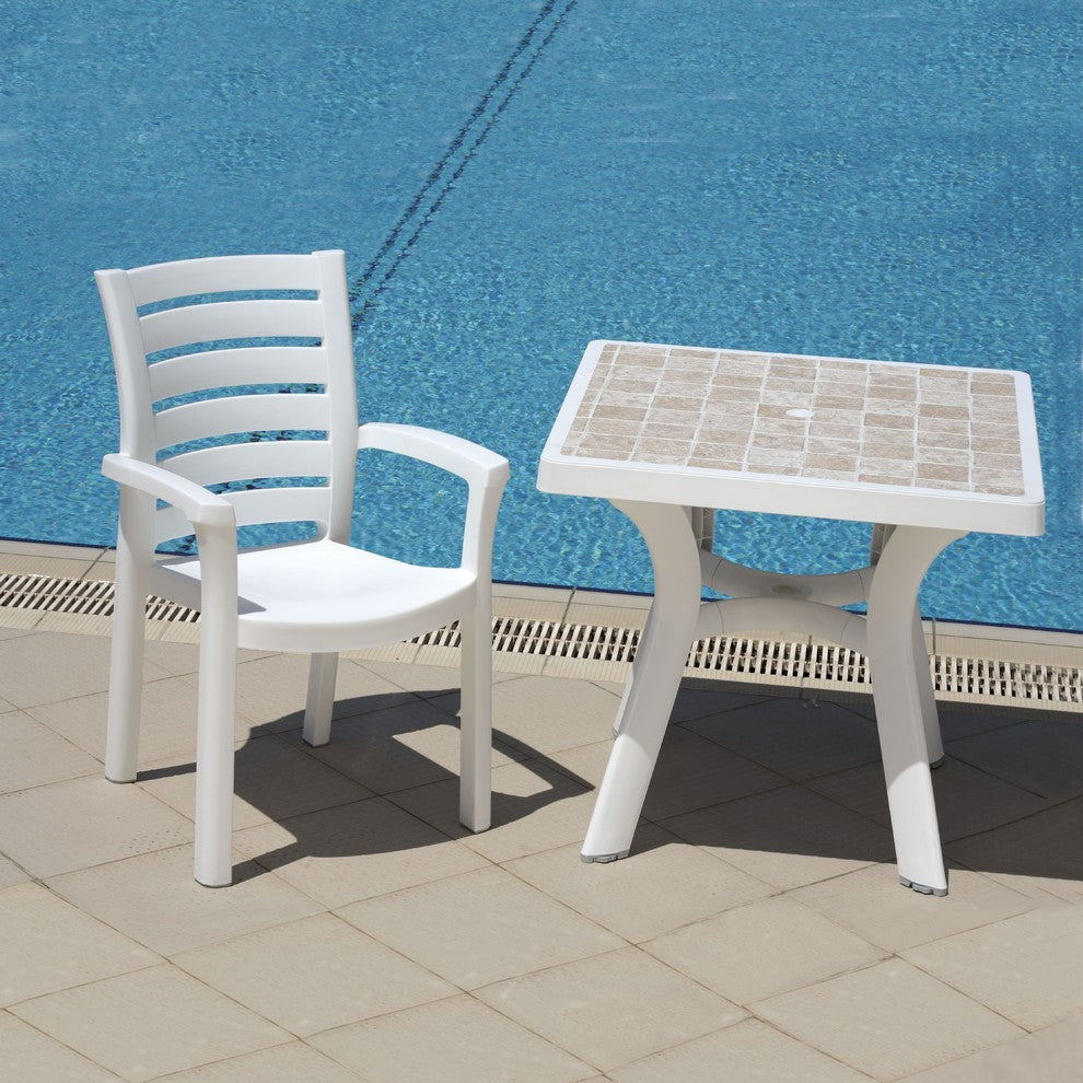 Compamia Marina Dining Armchairs, Set of 2, White