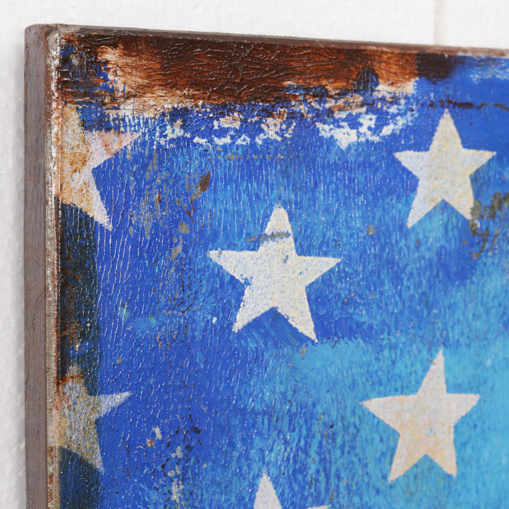 "American Route 66" Mixed Media Iron Hand Painted Dimensional Wall Art