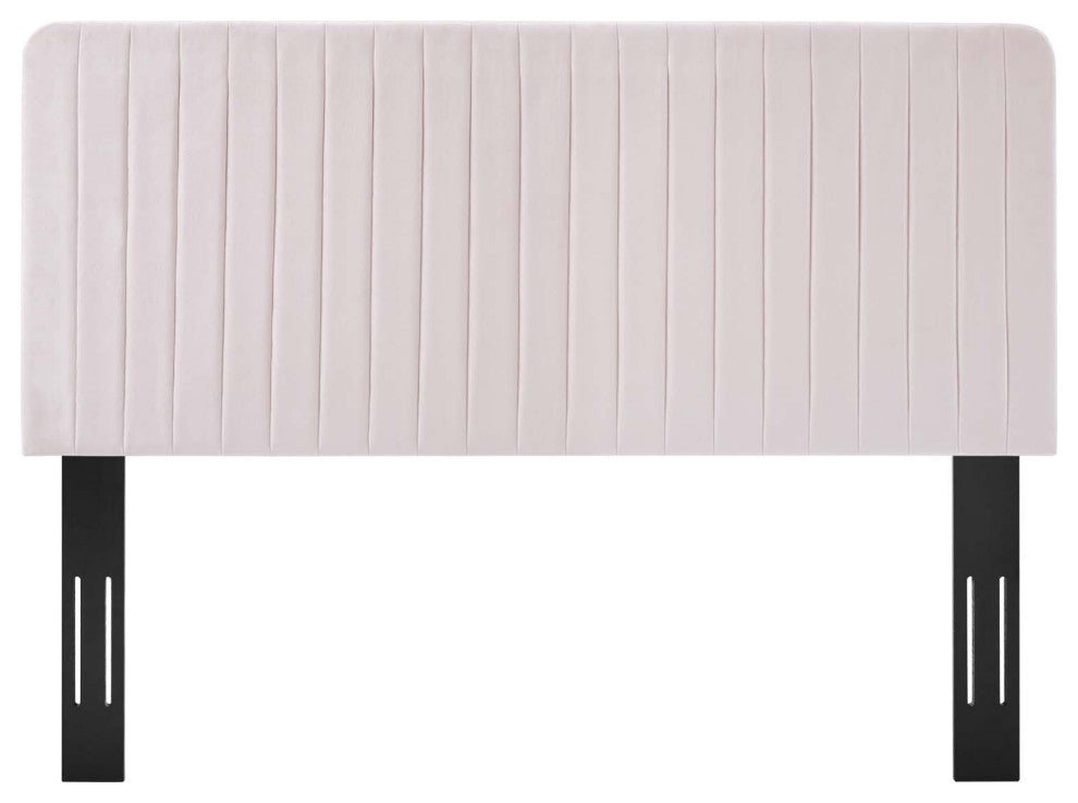 Tufted Headboard, Twin Size, Velvet, Pink, Modern Contemporary, Bedroom Master