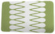 Upscale Getaway Zipped Geometric Print Bath Mat, Green, 21"x34"