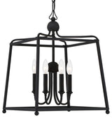 Crystorama Lighting Group 2245_NOSHADE Sylvan 4 Light 16"W Taper - Black Forged