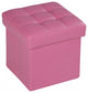 Ottoman With Storage, Youth, Pink PU MDF, PU Pink PU