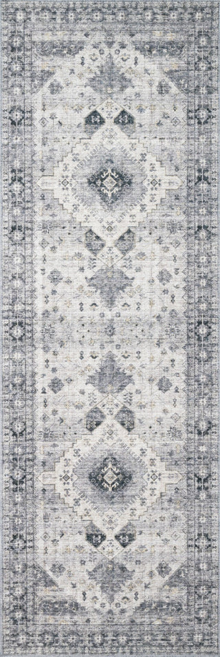 Loloi II Skye Area Rug, Silver/Gray, 6'0"x6'0" Round