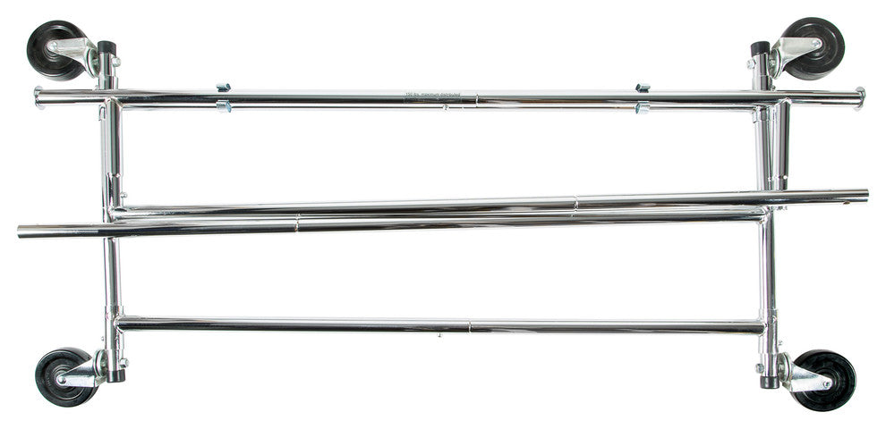 Garment Rack, Chrome Kd Commercial Parrellel
