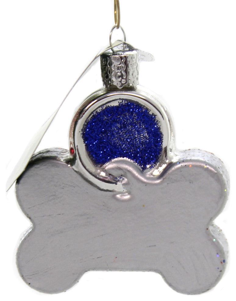 Old World Christmas Dog Tag Pets Name Owner Id