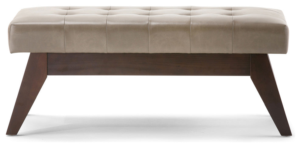Draper Mid Century Tufted Ottoman Bench