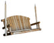 71" X 24" X 47"  Natural Wood Porch Swing