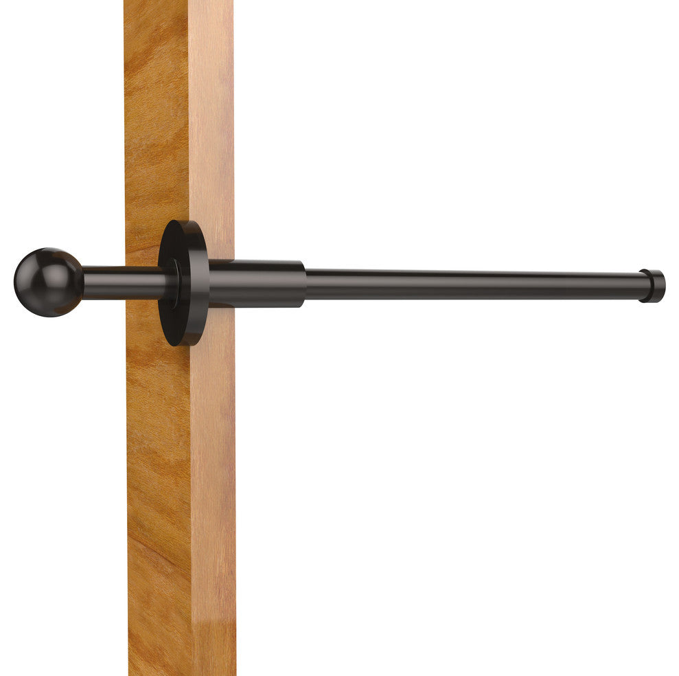 Traditional Retractable Pullout Garment Rod, Oil Rubbed Bronze
