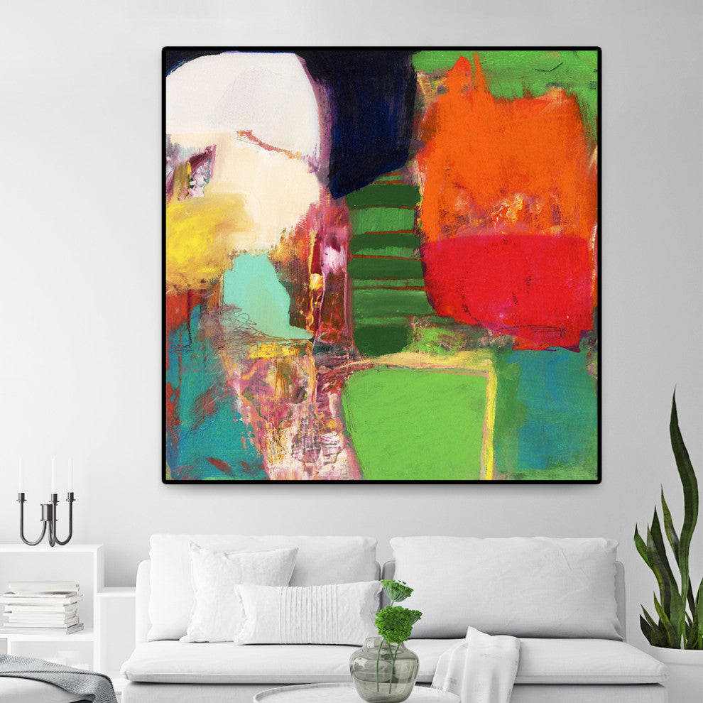 "Heart Chambers" Oversized Framed Canvas, 45" x 45"