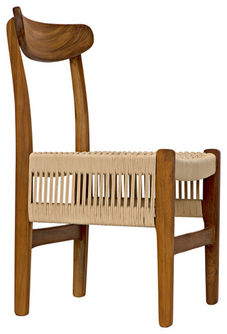 Shagira Chair, Teak With Woven Rope