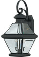 Quoizel RJ8409K Two Light Outdoor Wall Lantern Rutledge Mystic Black