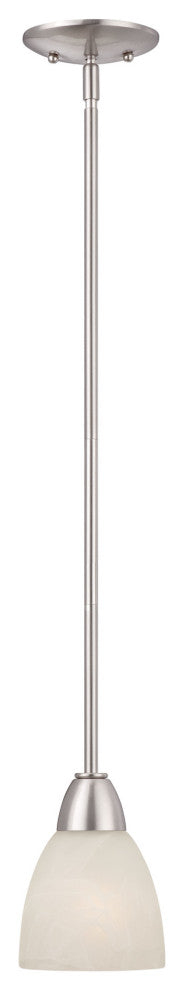 Designers Fountain 15005-MP Torino 1 Light Mini Pendant - Brushed Nickel