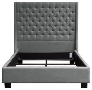 Park Avenue Tufted E King Bed, Gray