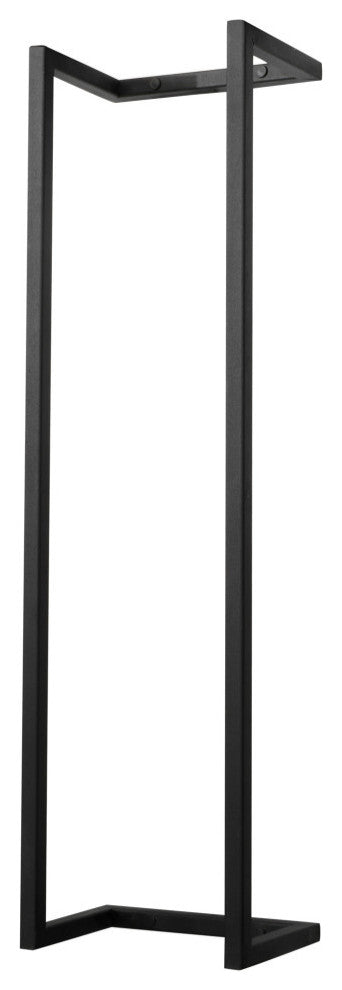 Towel Bathroom Rack, Black Metal Towel Shelf 36"